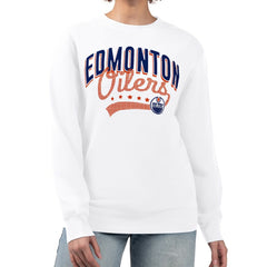 Edmonton Oilers G-III 4Her by Carl Banks Women's Filigree Team Graphic Fleece Pullover Sweatshirt -  NHL Sweatshirts