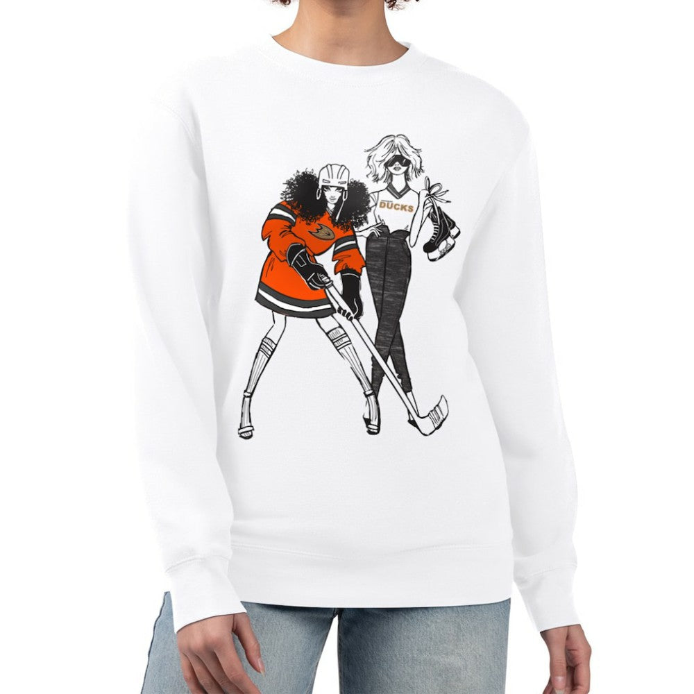 Anaheim Ducks G-III 4Her by Carl Banks Women's Hockey Girls Team Graphic Fleece Pullover Sweatshirt -  NHL Sweatshirts