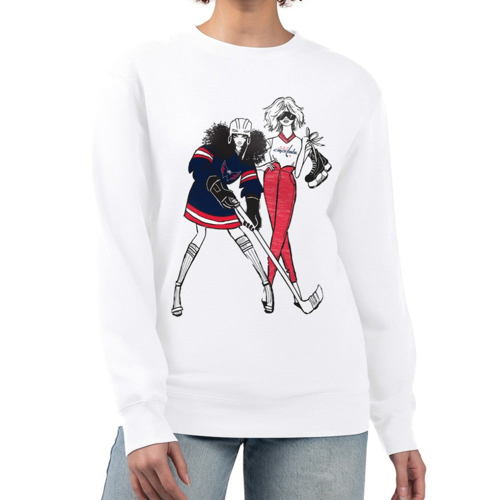 Washington Capitals G-III 4Her by Carl Banks Women's Hockey Girls Team Graphic Fleece Pullover Sweatshirt -  NHL Sweatshirts