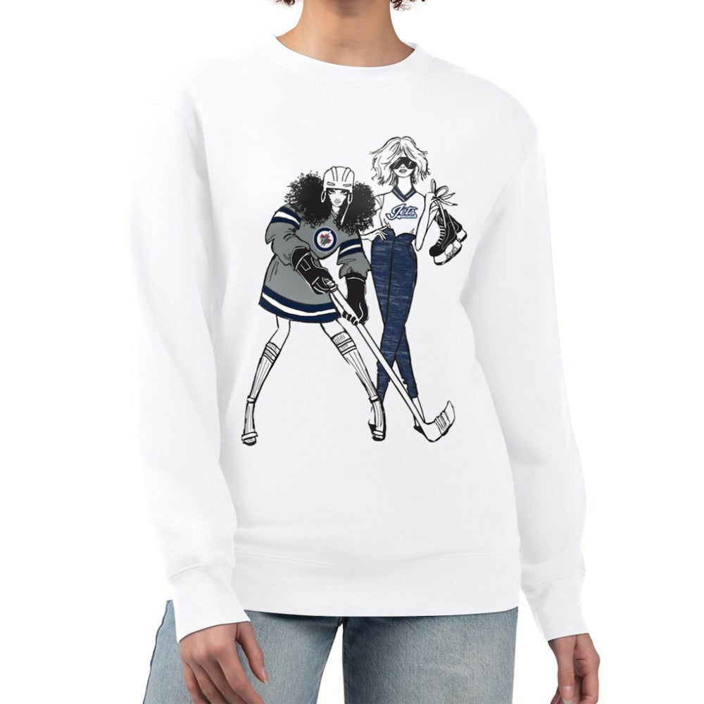 Winnipeg Jets G-III 4Her by Carl Banks Women's Hockey Girls Team Graphic Fleece Pullover Sweatshirt -  NHL Sweatshirts