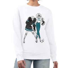 San Jose Sharks G-III 4Her by Carl Banks Women's Hockey Girls Team Graphic Fleece Pullover Sweatshirt -  NHL Sweatshirts