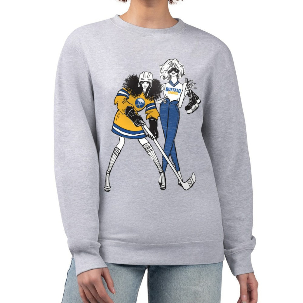 Buffalo Sabres G-III 4Her by Carl Banks Women's Hockey Girls Team Graphic Fleece Pullover Sweatshirt -  NHL Sweatshirts