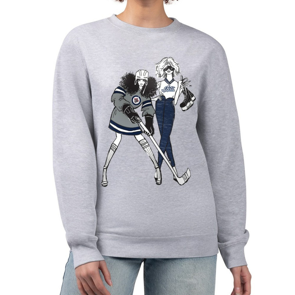 Winnipeg Jets G-III 4Her by Carl Banks Women's Hockey Girls Team Graphic Fleece Pullover Sweatshirt -  NHL Sweatshirts