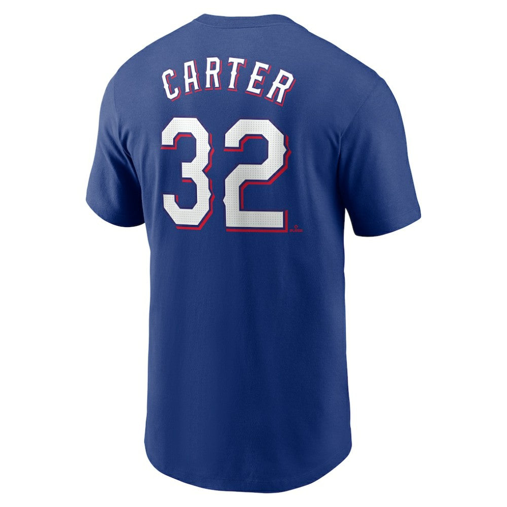 Evan Carter Texas Rangers Nike Fuse Name & Number T-Shirt - MLB T-shirts