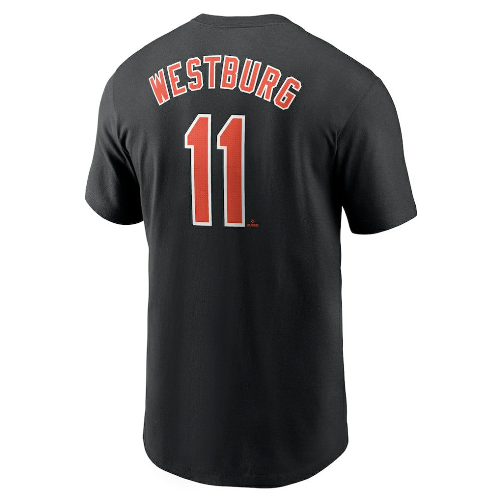 Jordan Westburg Baltimore Orioles Nike Fuse Name & Number T-Shirt - MLB T-shirts