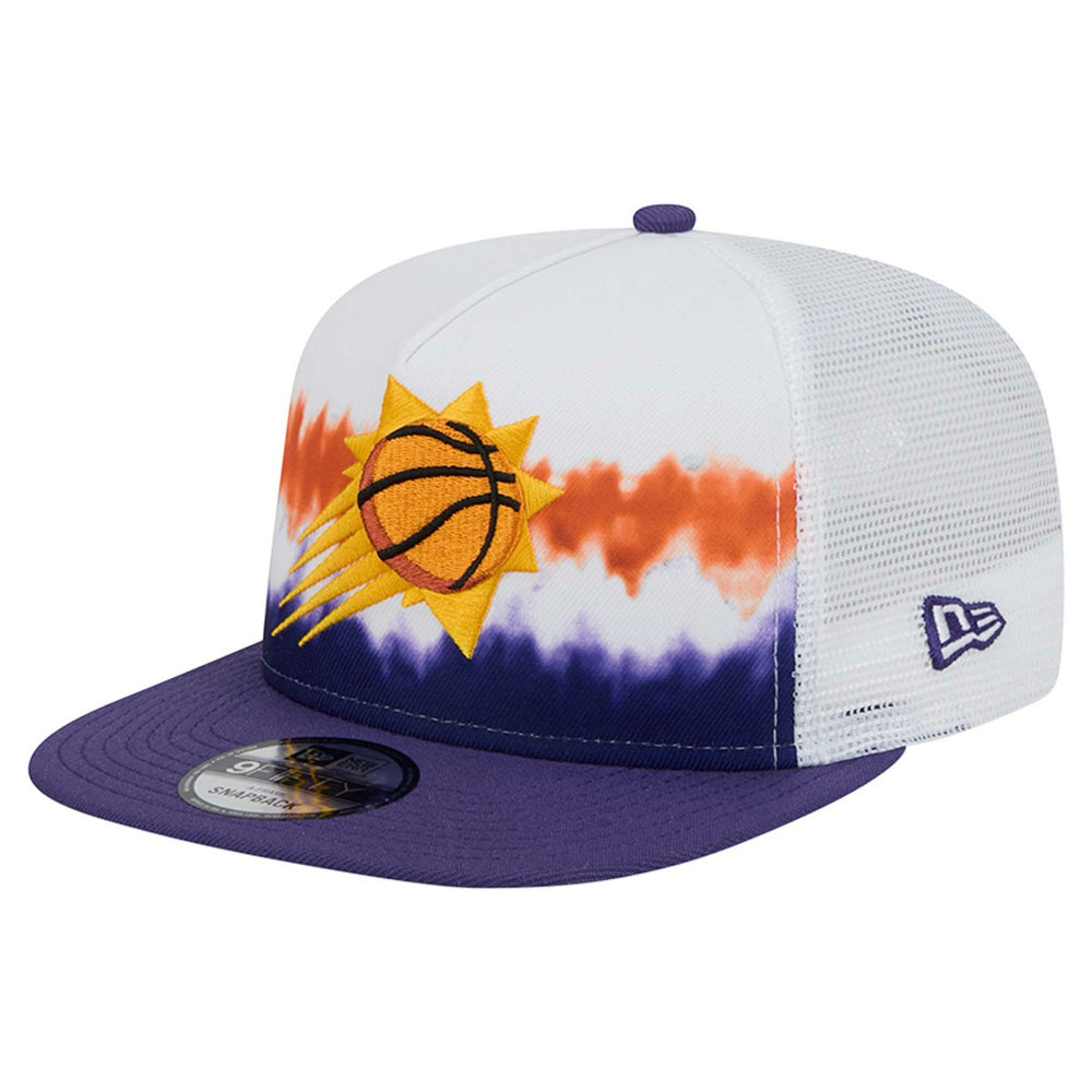 White/Purple Phoenix Suns Dip-Dye 9FIFTY A-Frame Trucker Snapback Hat | NBA