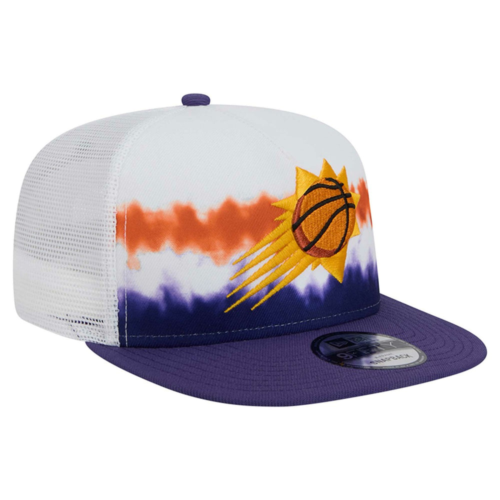 White/Purple Phoenix Suns Dip-Dye 9FIFTY A-Frame Trucker Snapback Hat | NBA