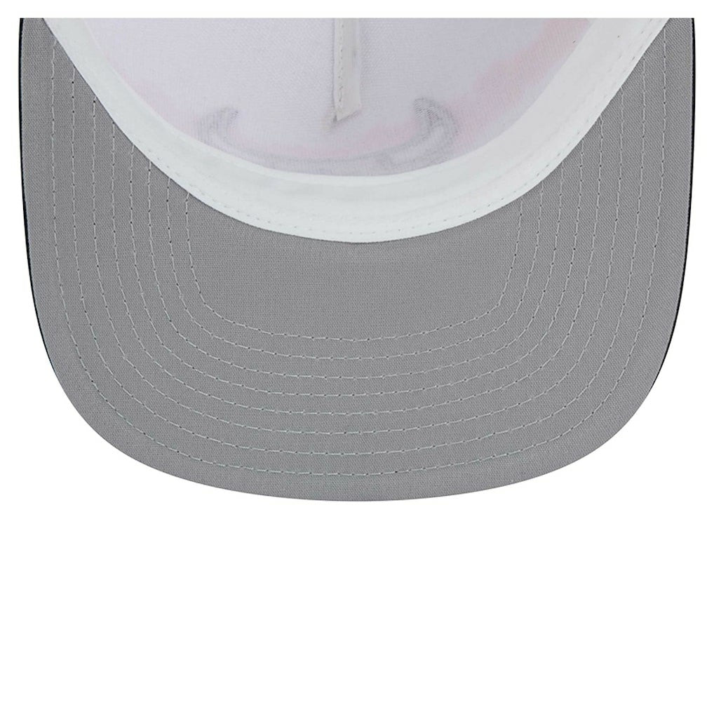 White/Black Chicago Bulls Dip-Dye 9FIFTY A-Frame Trucker Snapback Hat | NBA