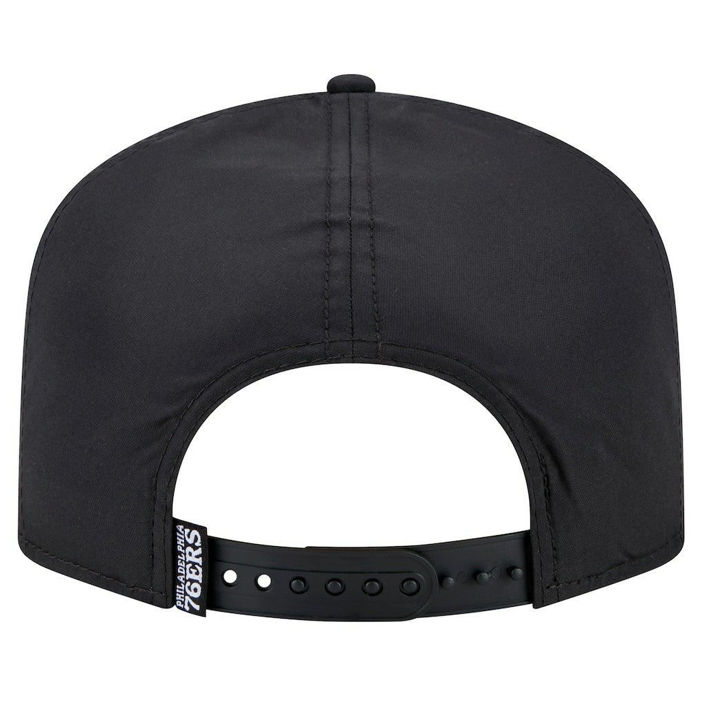 Black Philadelphia 76ers Vented 9FIFTY A-Frame Snapback Hat | NBA