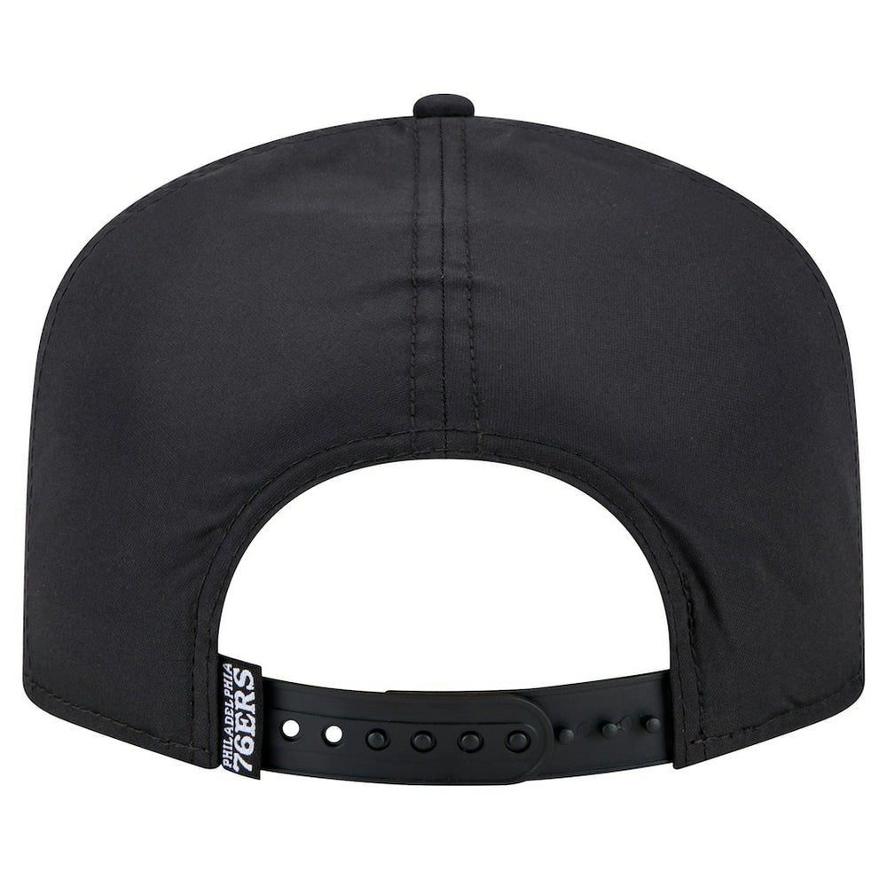 Black Philadelphia 76ers Vented 9FIFTY A-Frame Snapback Hat | NBA