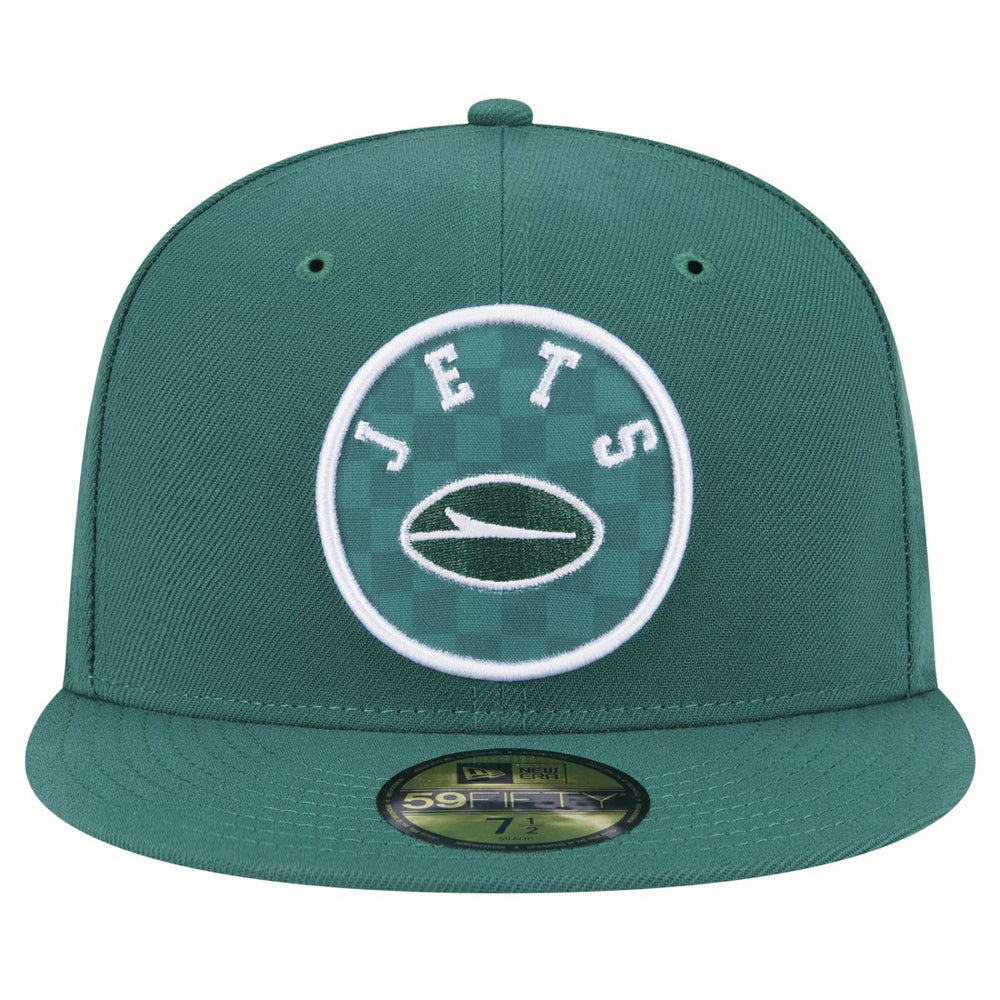 New York Jets Checkered 59FIFTY Fitted Hat | NFL Outlet