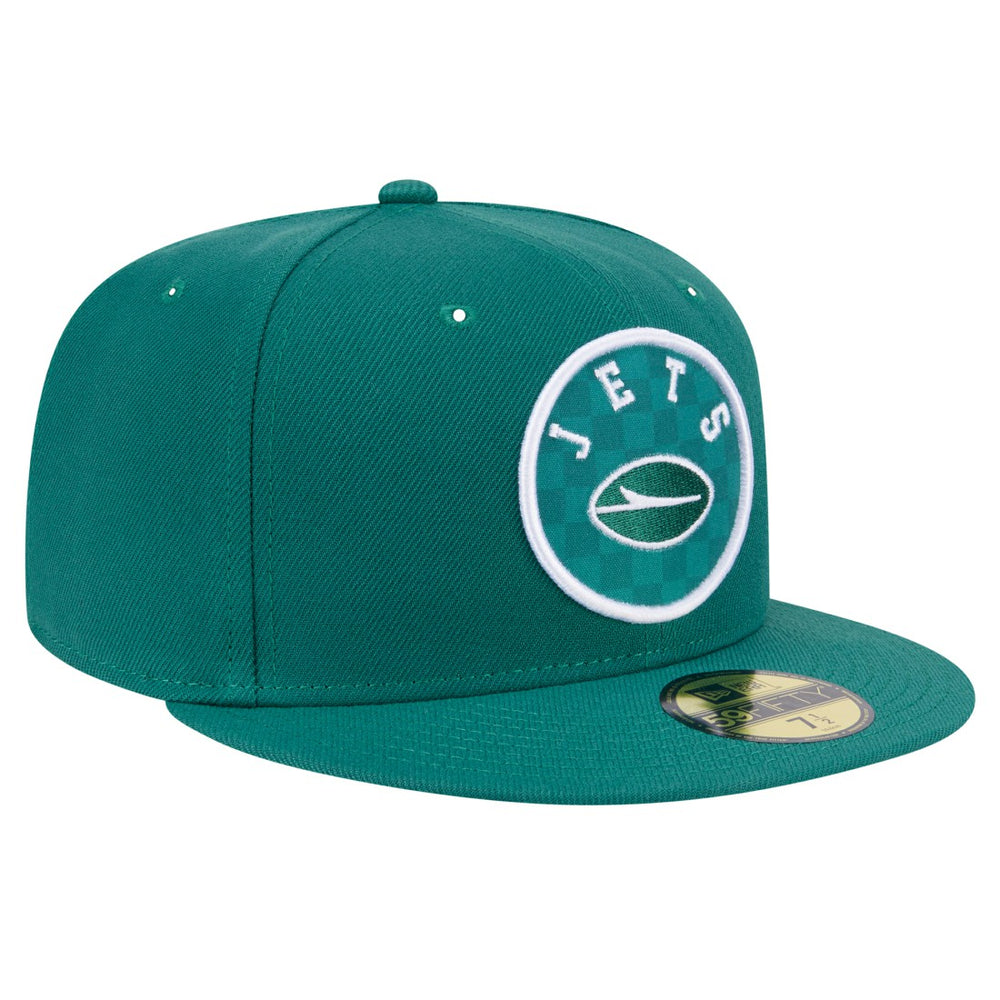 New York Jets Checkered 59FIFTY Fitted Hat | NFL Outlet