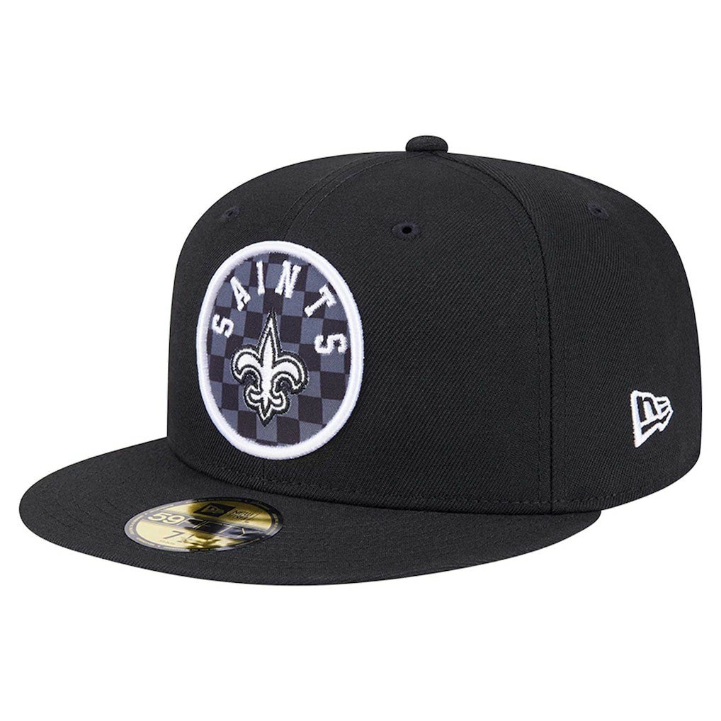 New Orleans Saints Checkered 59FIFTY Fitted Hat | NFL Discount
