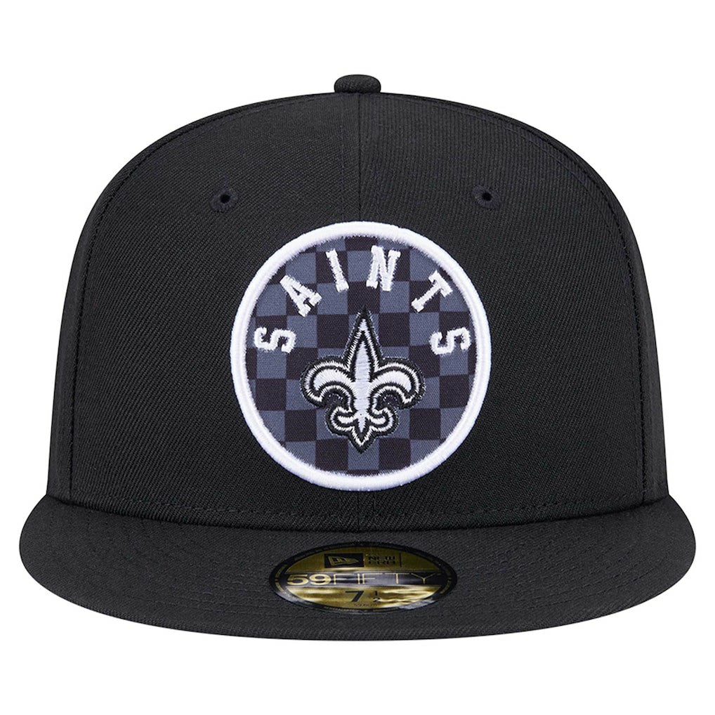 New Orleans Saints Checkered 59FIFTY Fitted Hat | NFL Discount
