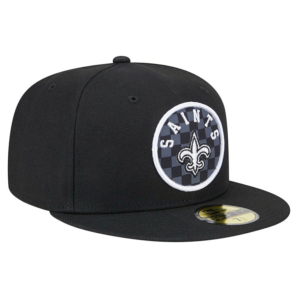 New Orleans Saints Checkered 59FIFTY Fitted Hat | NFL Discount