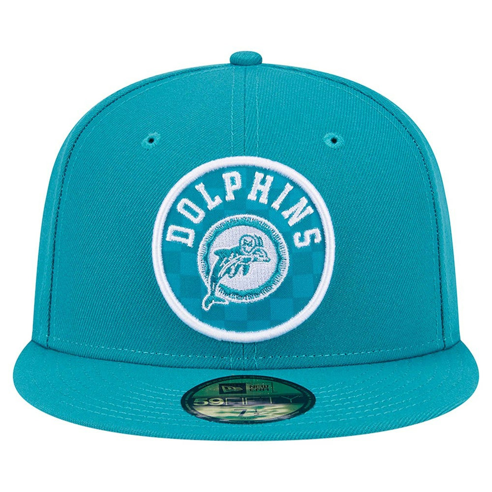 Miami Dolphins Checkered 59FIFTY Fitted Hat | NFL New