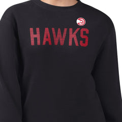 Black Atlanta Hawks G-III 4Her by Carl Banks Women's Dot Print Team Graphic Fleece Pullover Sweatshirt | NBA