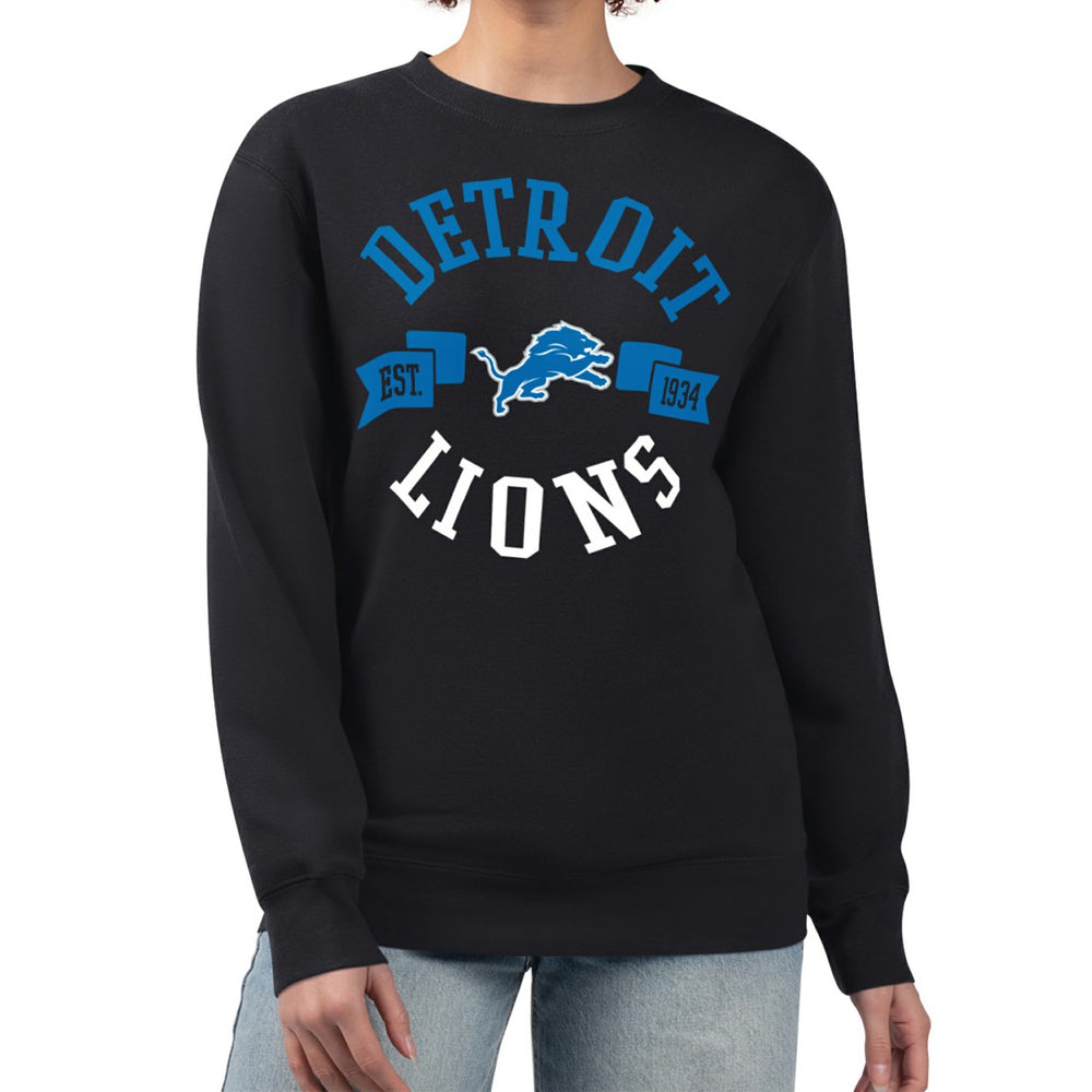 Detroit Lions G-III 4Her by Carl Banks Women's Large Team Graphic Fleece Pullover Sweatshirt | NFL Online