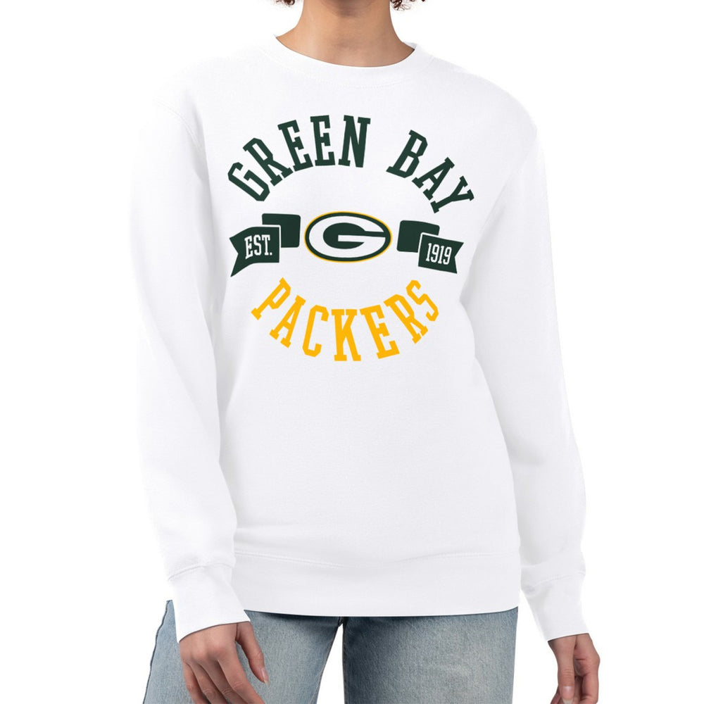 Green Bay Packers G-III 4Her by Carl Banks Women's Large Team Graphic Fleece Pullover Sweatshirt | NFL Hot