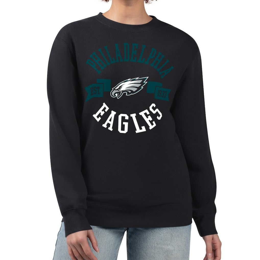 Philadelphia Eagles G-III 4Her by Carl Banks Women's Large Team Graphic Fleece Pullover Sweatshirt | NFL Outlet