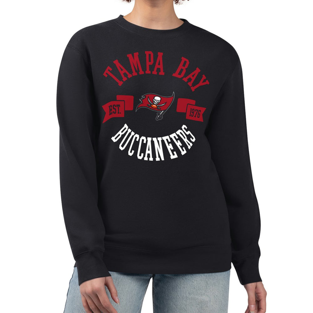Tampa Bay Buccaneers G-III 4Her by Carl Banks Women's Large Team Graphic Fleece Pullover Sweatshirt | NFL Discount