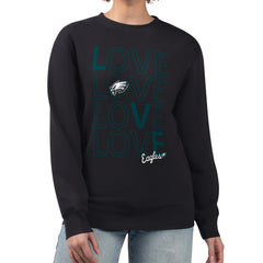 Philadelphia Eagles G-III 4Her by Carl Banks Women's Lots of Love Graphic Fleece Pullover Sweatshirt | NFL Near me