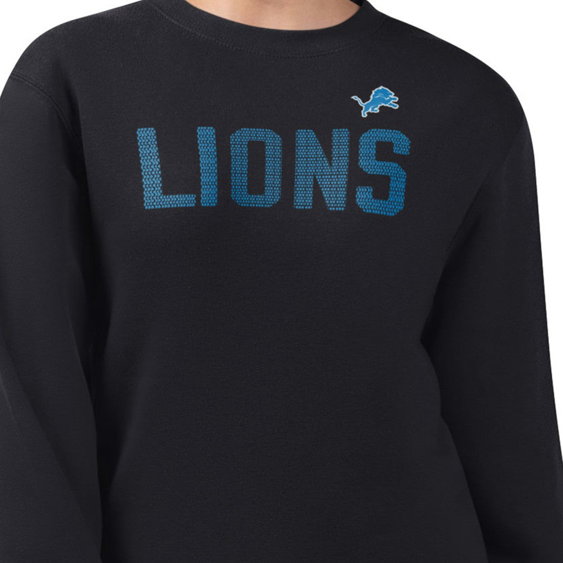 Detroit Lions G-III 4Her by Carl Banks Women's Dot Print Team Graphic Fleece Pullover Sweatshirt | NFL Sale