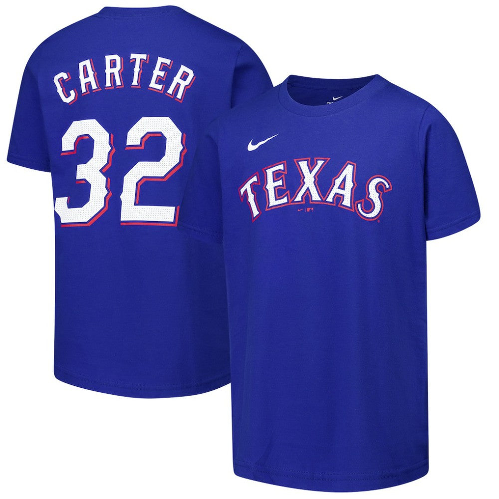 Evan Carter Texas Rangers Nike Youth Name & Number T-Shirt - MLB T-shirts