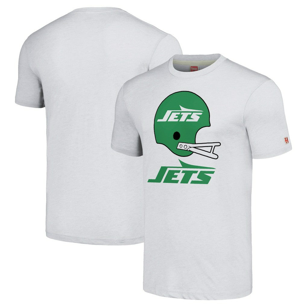 New York Jets Homage Unisex Big Helmet Tri-Blend T-Shirt | NFL Online