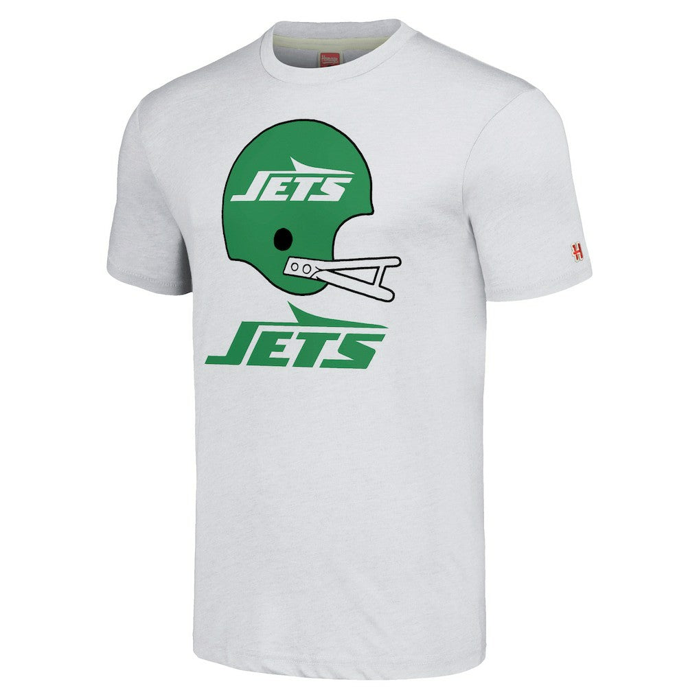 New York Jets Homage Unisex Big Helmet Tri-Blend T-Shirt | NFL Online