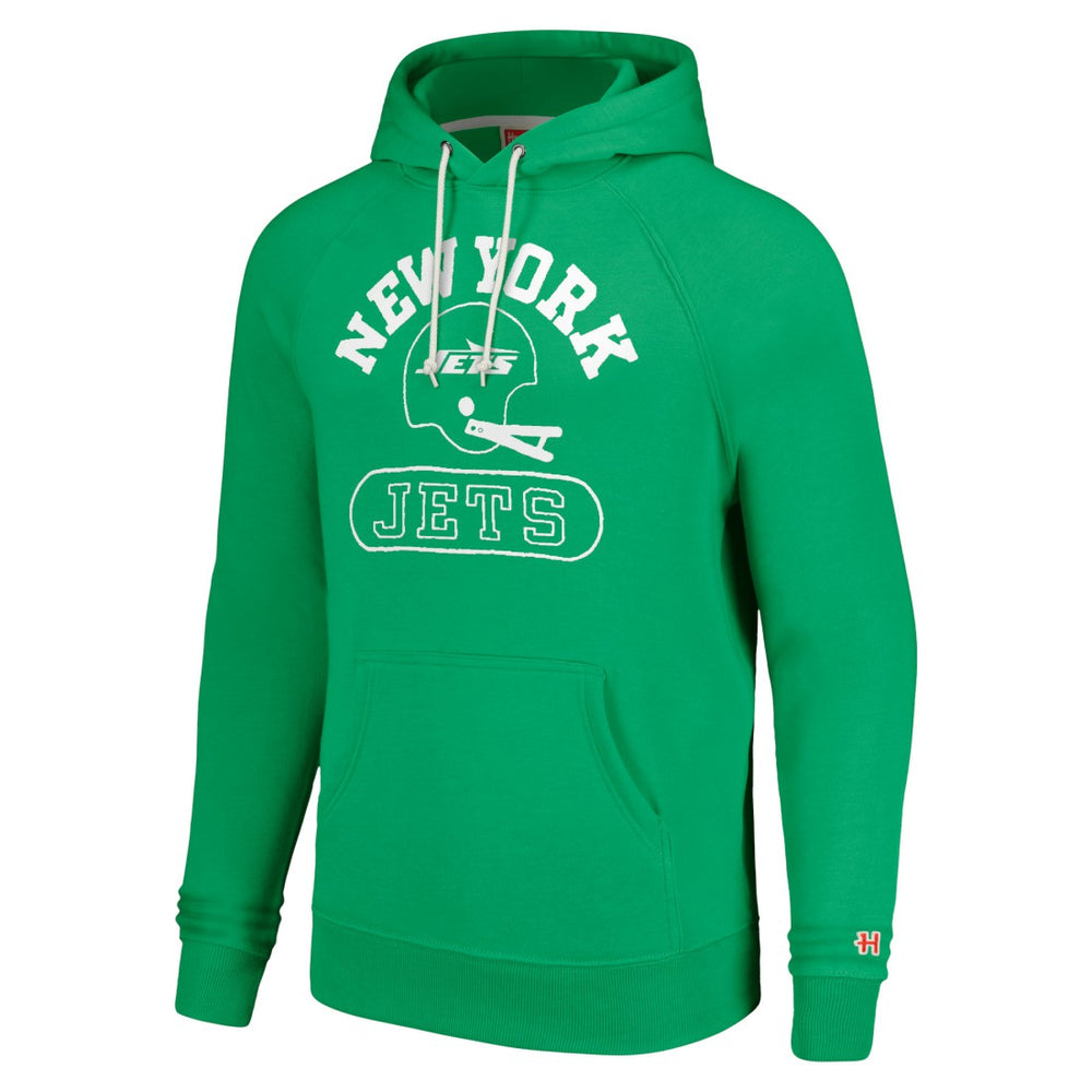 New York Jets Homage Unisex Helmet Tri-Blend Pullover Hoodie | NFL Online