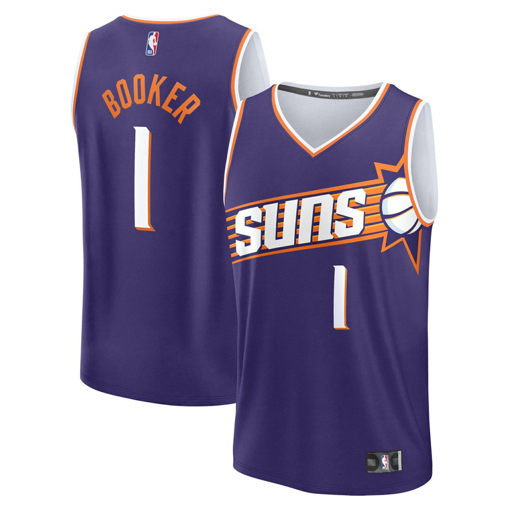 Purple Devin Booker Phoenix Suns Fast Break Replica Player Jersey | NBA