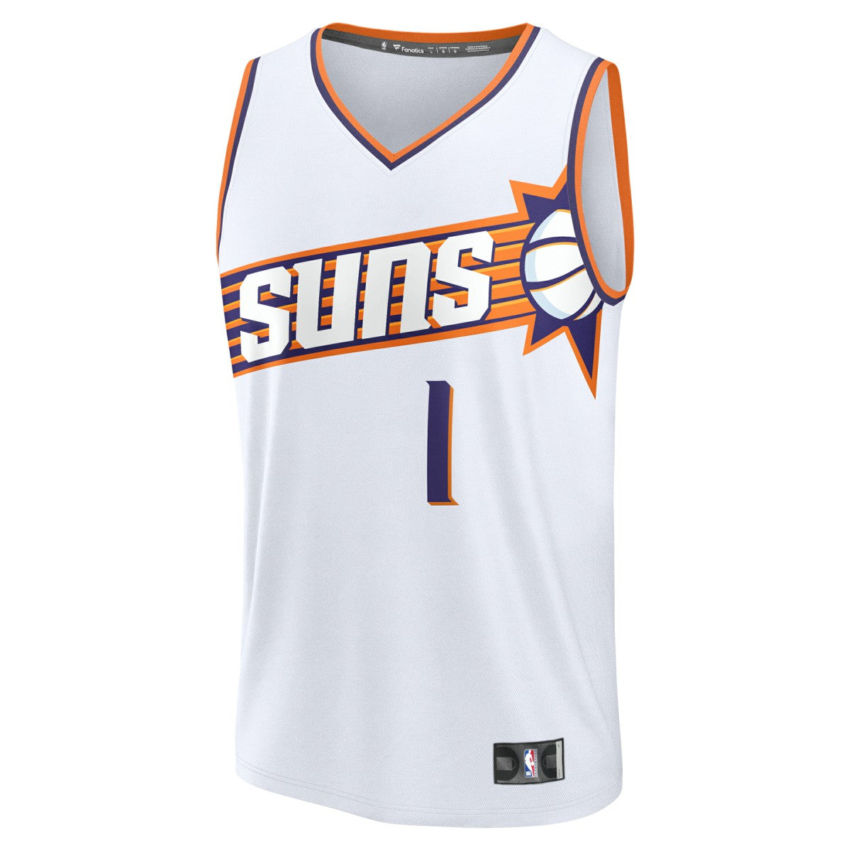 White Devin Booker Phoenix Suns Youth Fast Break Replica Player Jersey | NBA