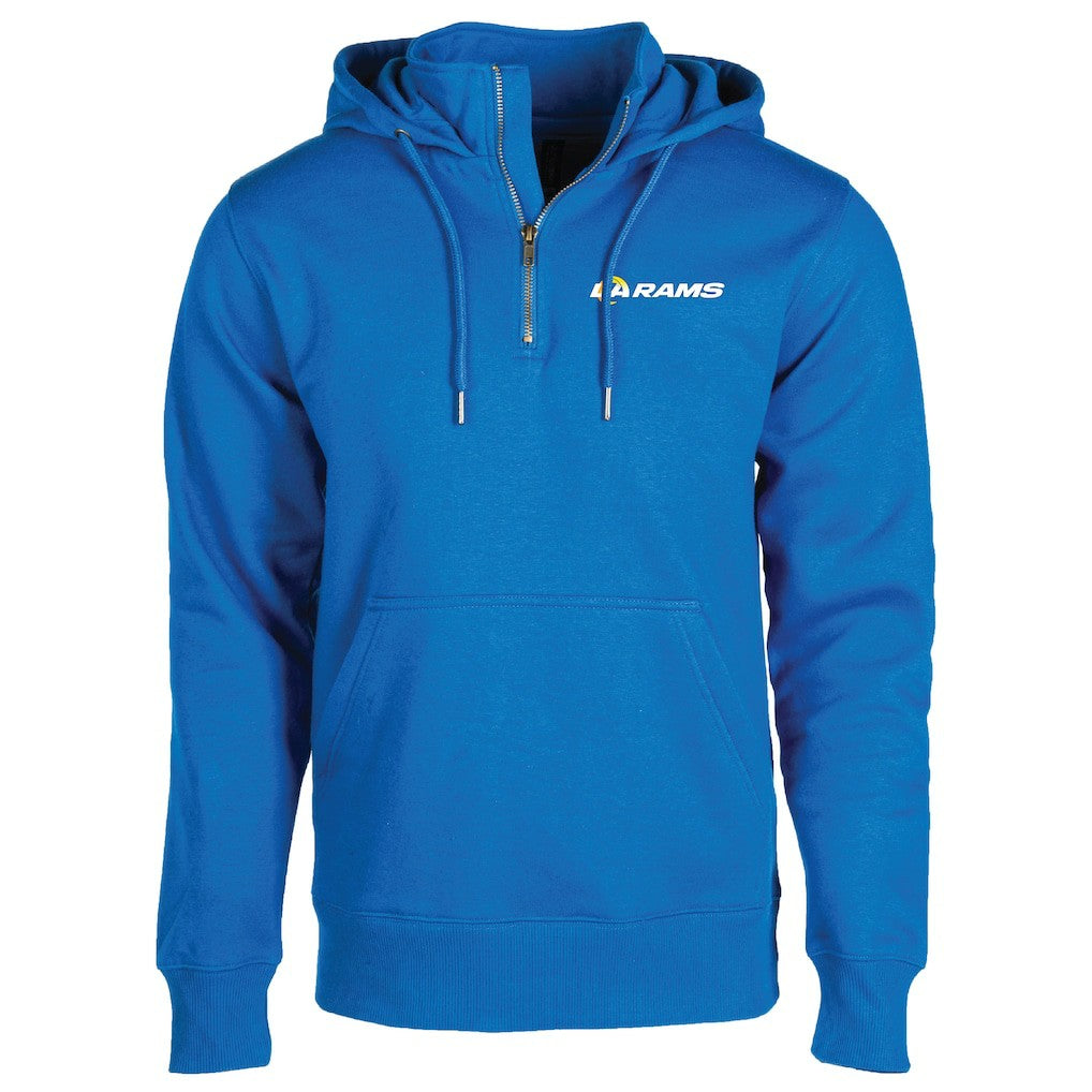 Los Angeles Rams Dunbrooke Unisex Defender Quarter-Zip Hoodie | NFL Outlet