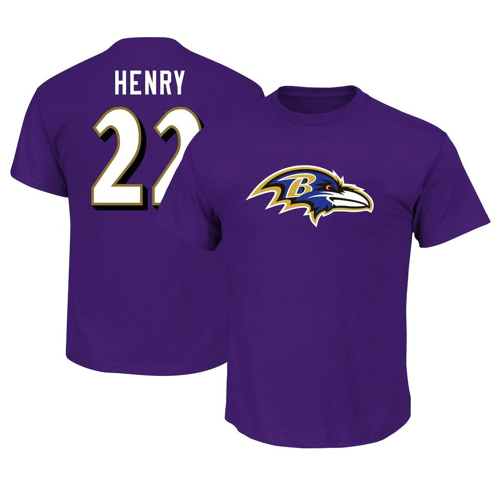 Baltimore Ravens Derrick Henry  Big & Tall Player Name & Number T-Shirt | NFL Outlet