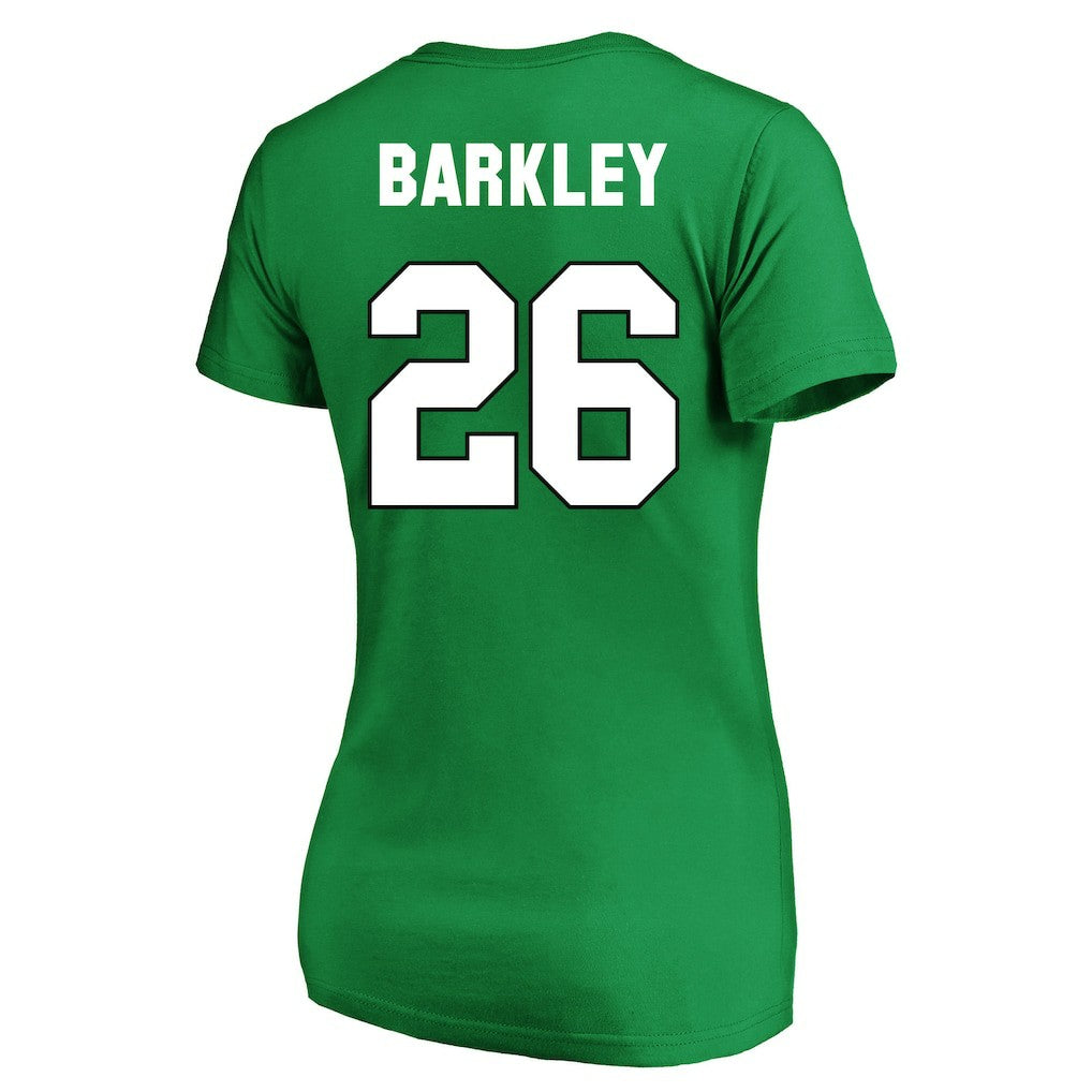Philadelphia Eagles Saquon Barkley  Women's Plus Size Fair Catch Name & Number Scoop Neck T-Shirt | NFL New
