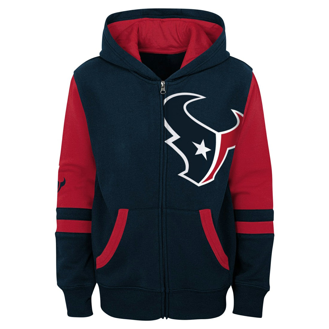 Houston Texans Youth Stadium Color-Block Full-Zip Hoodie | NFL US