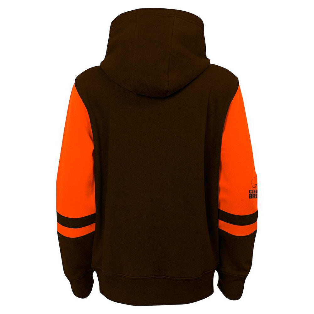 Cleveland Browns Youth Stadium Color-Block Full-Zip Hoodie | NFL On sale