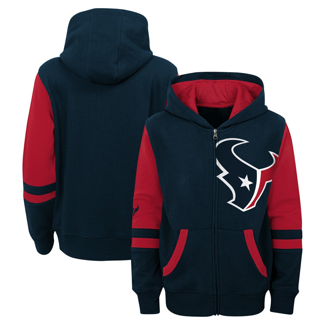 Houston Texans Preschool Stadium Color Block Full-Zip Hoodie | NFL Outlet