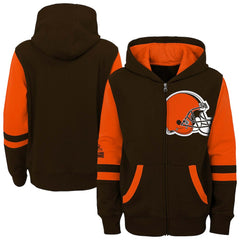 Cleveland Browns Preschool Stadium Color Block Full-Zip Hoodie | NFL Sale