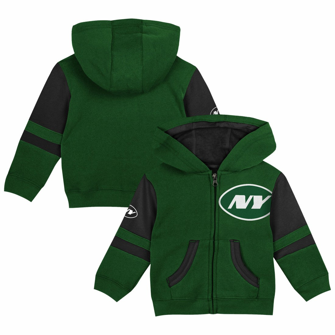 New York Jets Preschool Stadium Color Block Full-Zip Hoodie | NFL US