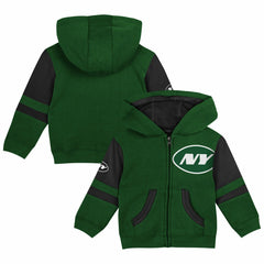 New York Jets Preschool Stadium Color Block Full-Zip Hoodie | NFL US