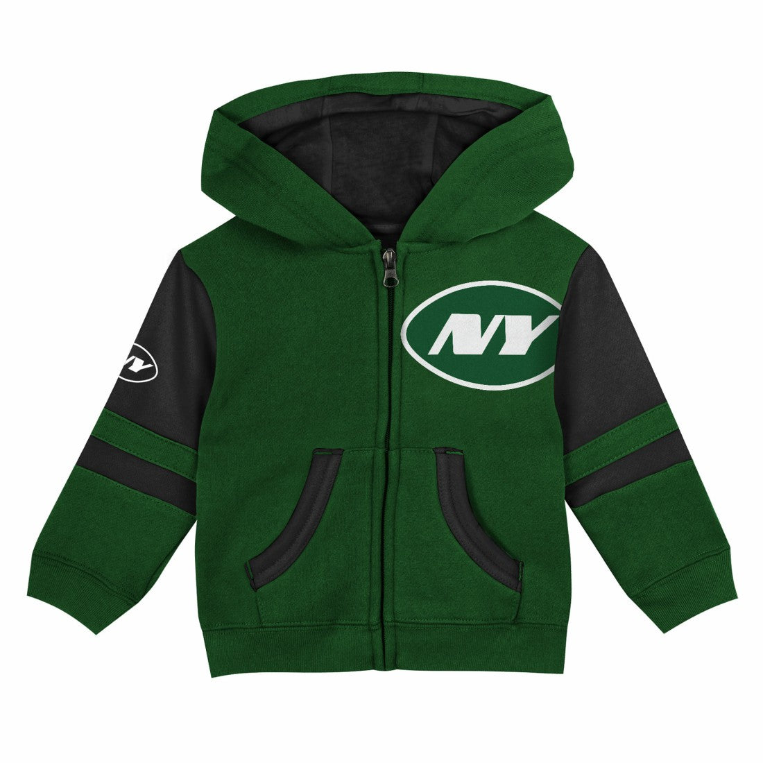 New York Jets Preschool Stadium Color Block Full-Zip Hoodie | NFL US