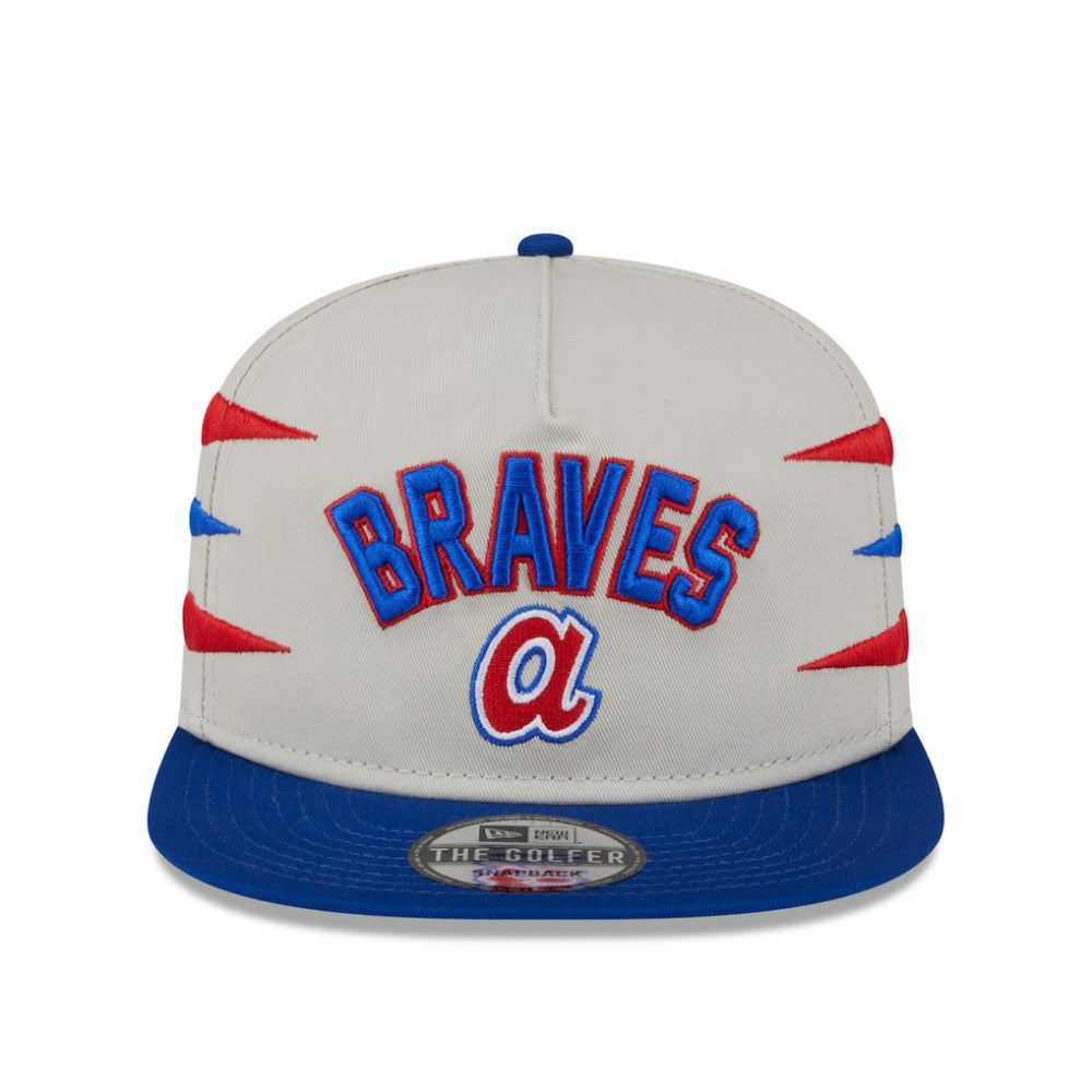 Atlanta Braves New Era Iron Golfer Snapback Hat - MLB Hats