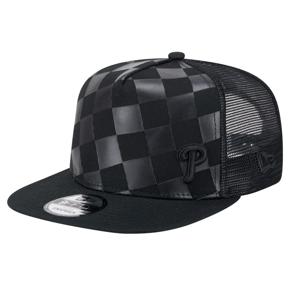 Philadelphia Phillies New Era Score Check 9FIFTY A-Frame Trucker Snapback Hat - MLB Hats