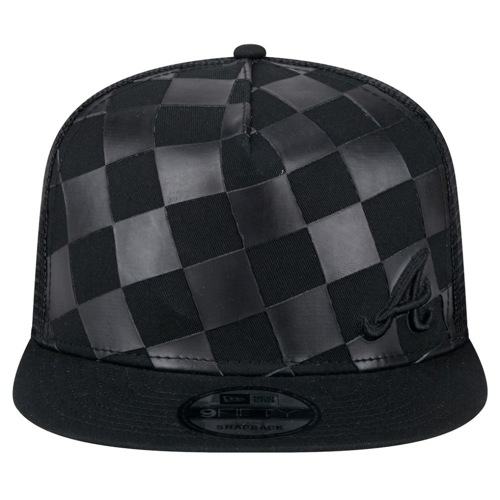 Atlanta Braves New Era Score Check A-Frame Trucker 9FIFTY Snapback Hat - MLB Hats