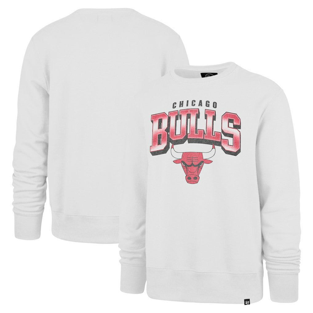 White Chicago Bulls '47 Spotlight Headline Pullover Sweatshirt | NBA