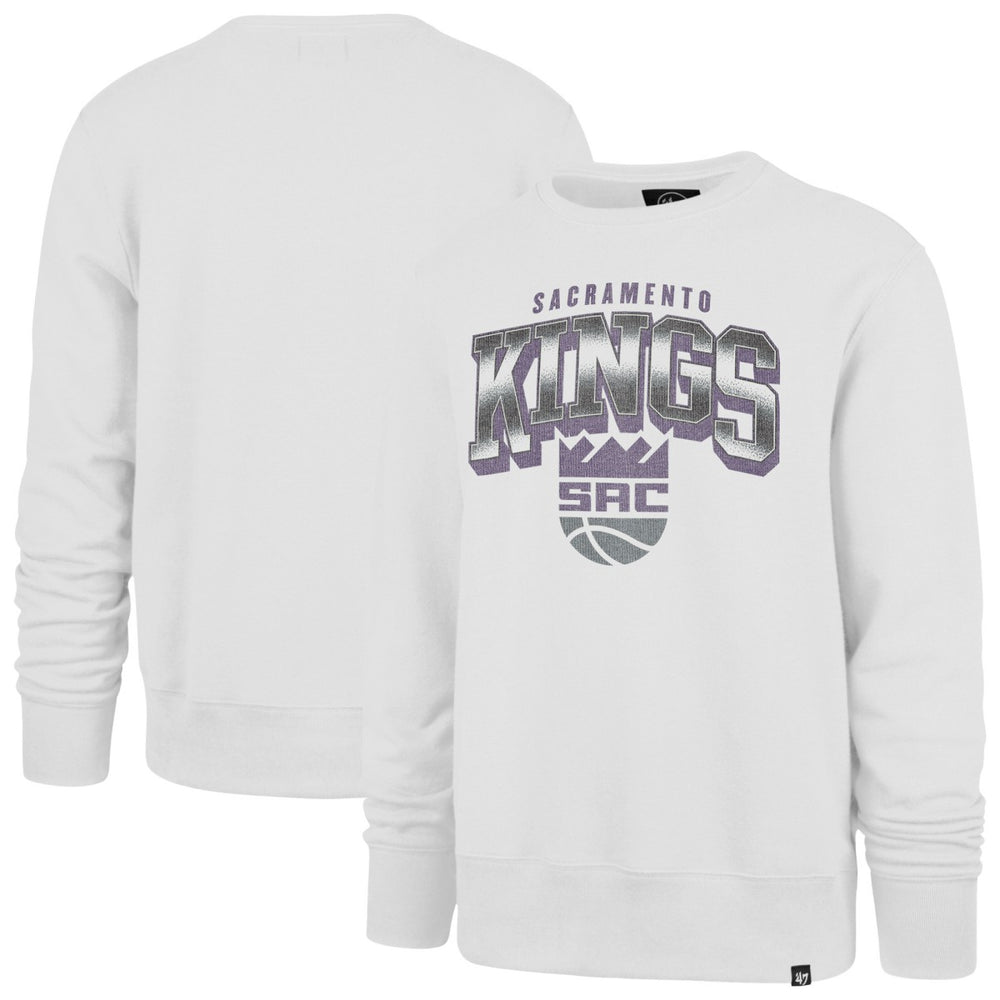 White Sacramento Kings '47 Spotlight Headline Pullover Sweatshirt | NBA