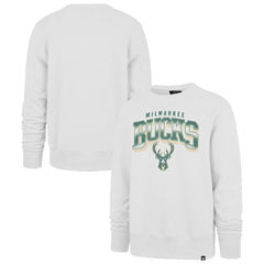 White Milwaukee Bucks '47 Spotlight Headline Pullover Sweatshirt | NBA