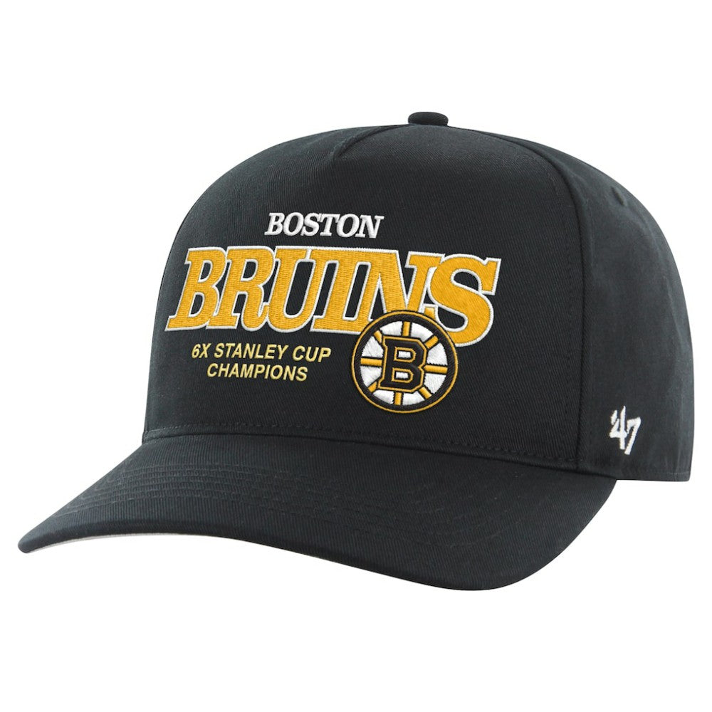 Boston Bruins '47 6X Stanley Cup Champions Penalty Box Hitch Adjustable Hat -  NHL Hats